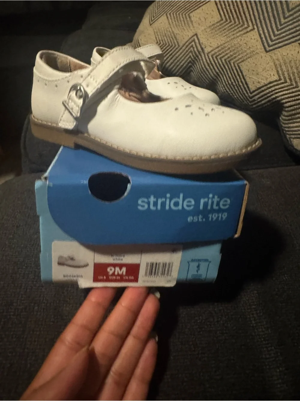 Stride Rite Mary Jane Shoes in White - Classic Strap Design